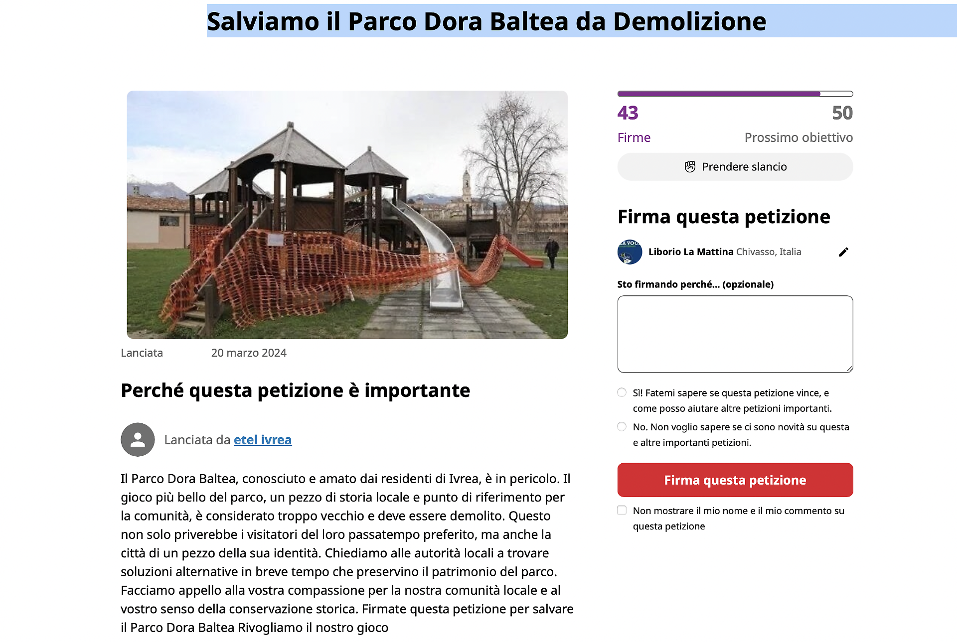 Petizione