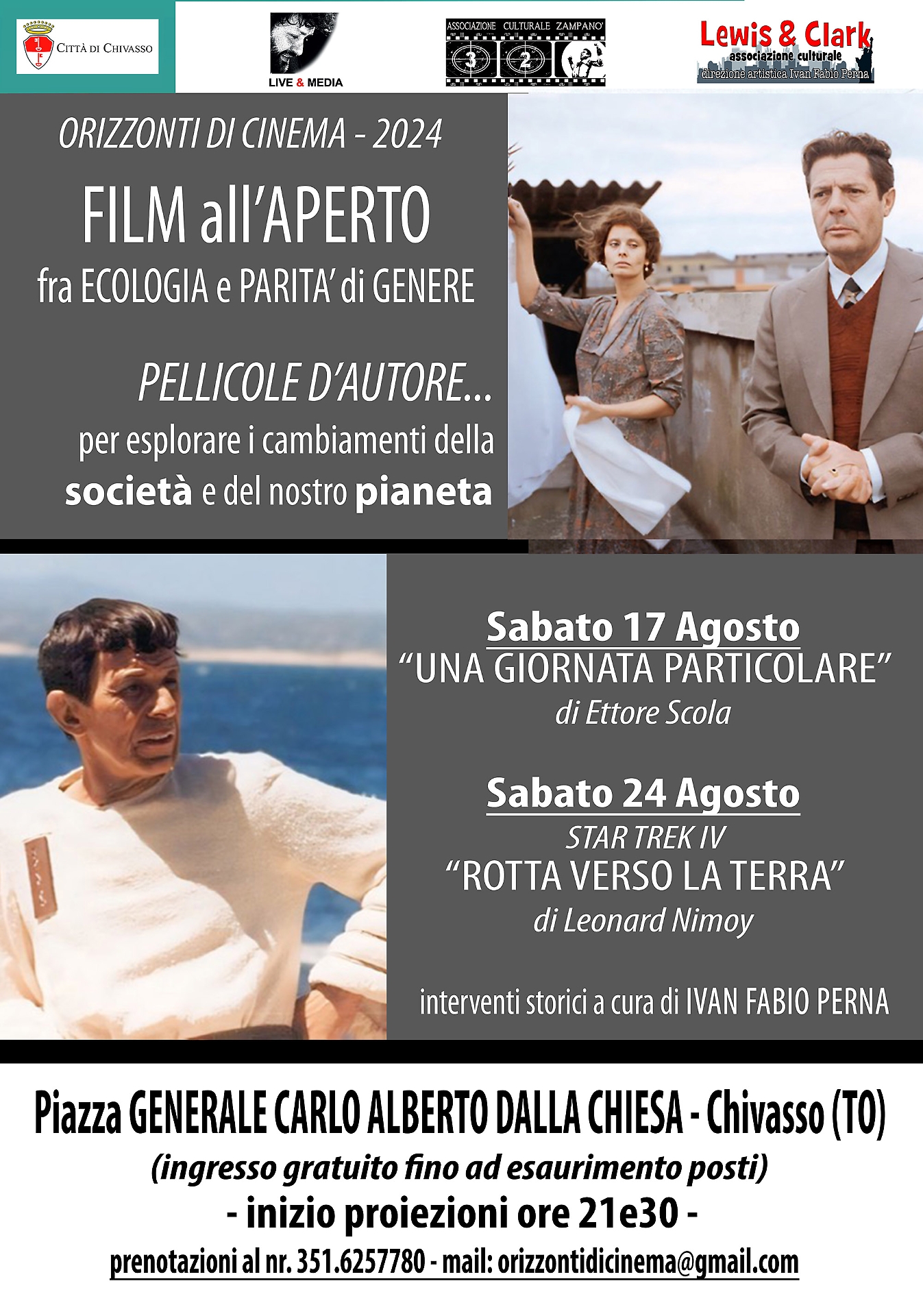 Locandina cinema all'aperto