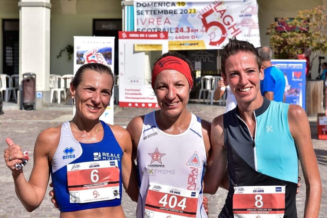Corsa 5 Laghi 2023 femminile podio