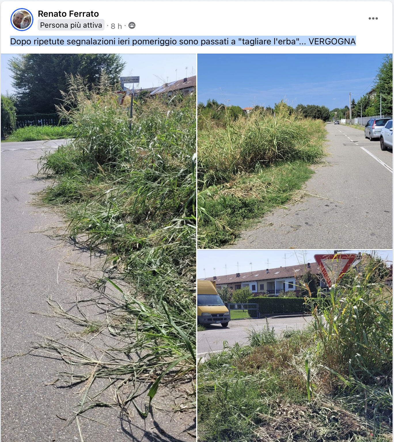 il post di un cittadino