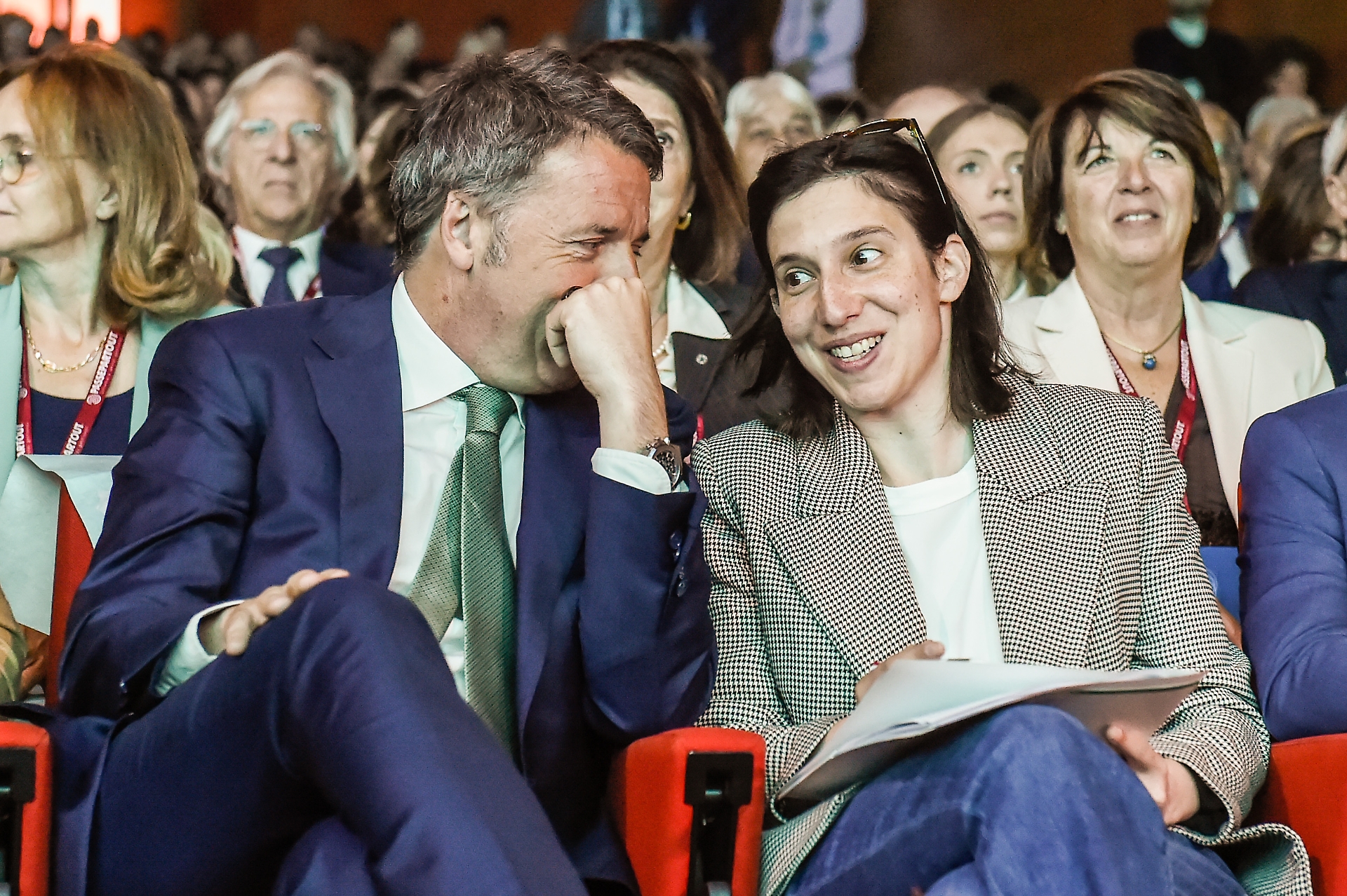 Matteo Renzi e Elly Schlein