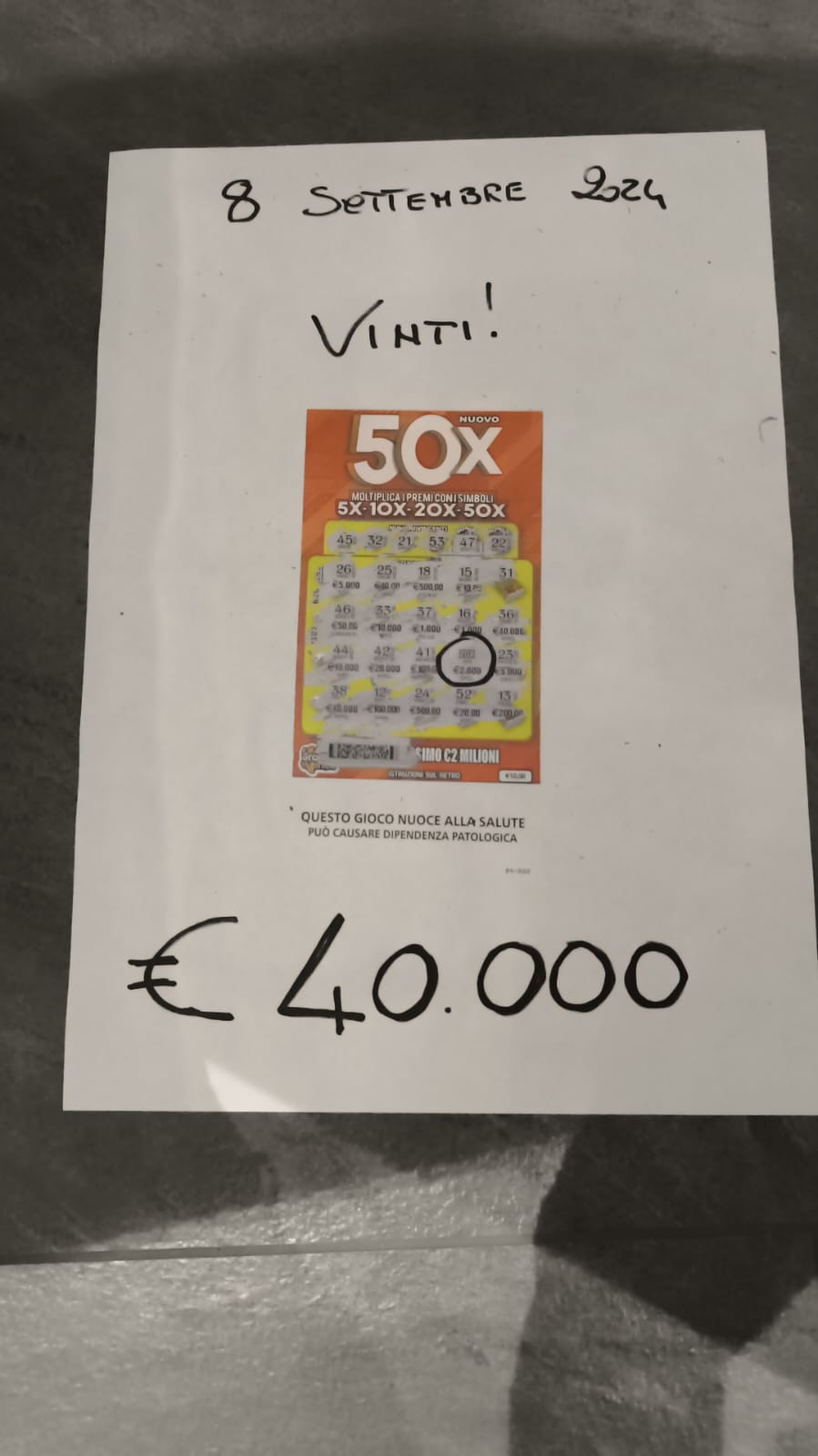 il biglietto