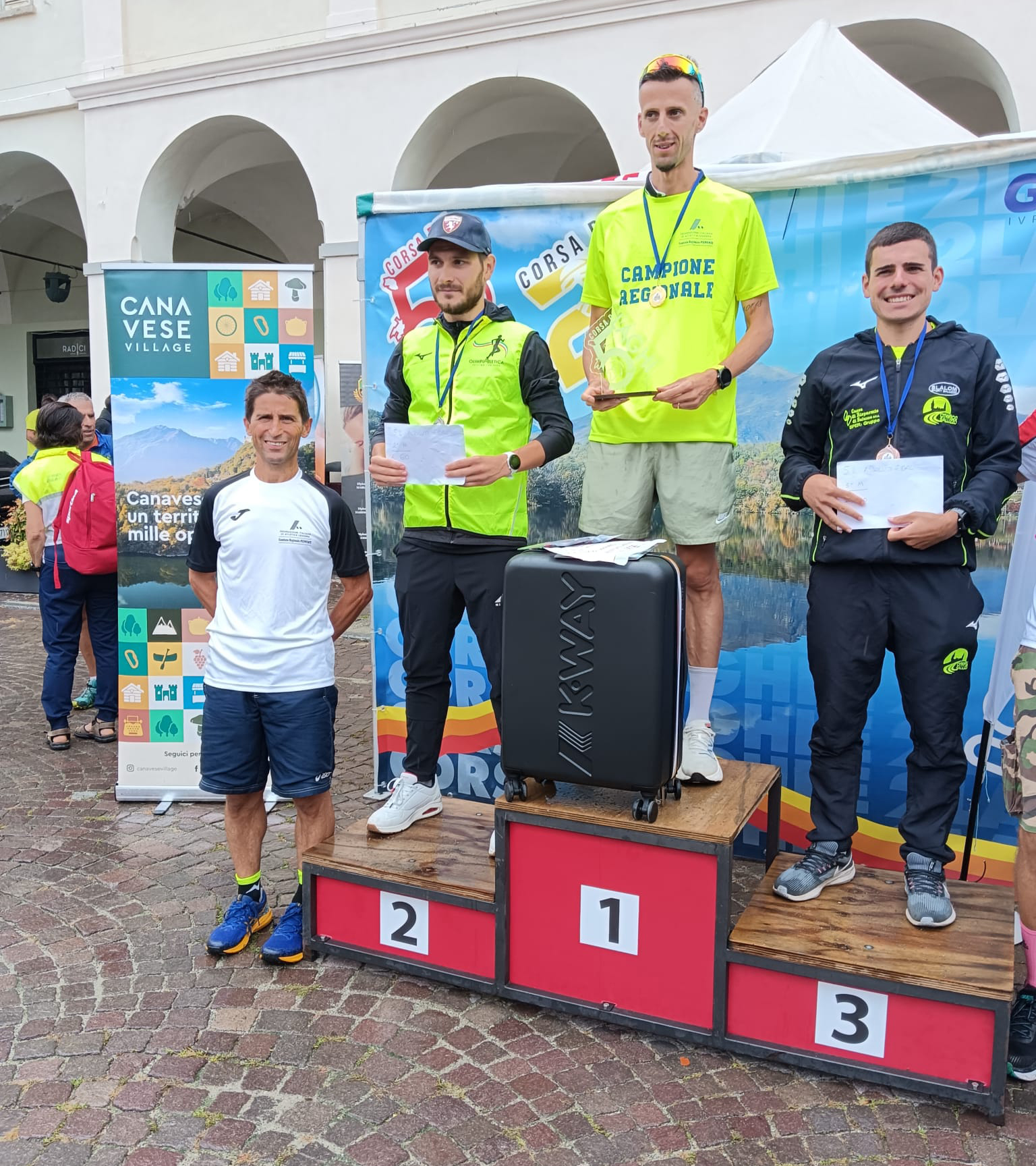 Corsa 5 Laghi podio titolo regionale