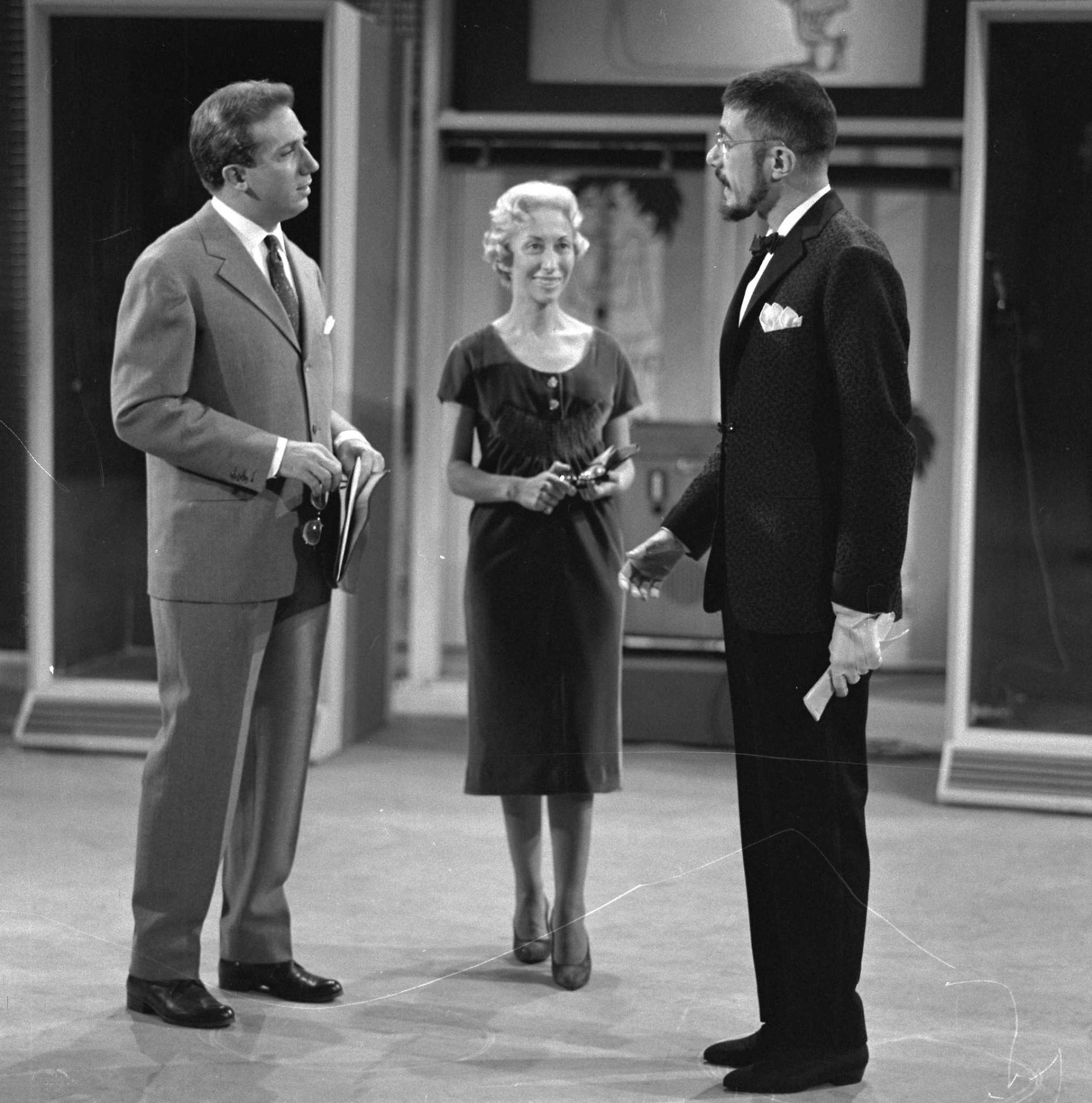 1956, una puntata di &laquo;Rischiatutto&raquo;. Il concorrente &egrave; Gianluigi Marianini, nato a Lanzo nel 1918