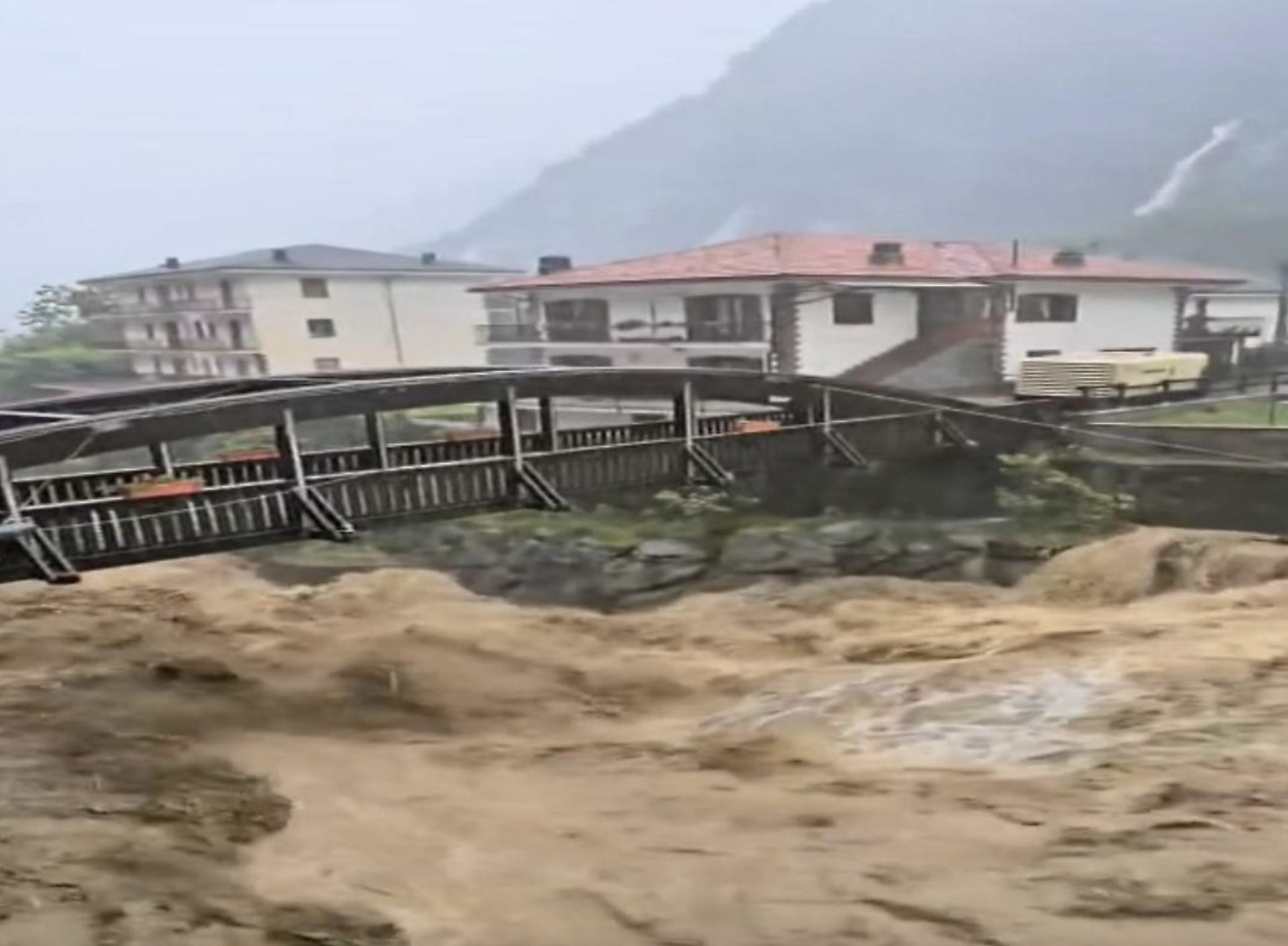un momento dell'alluvione