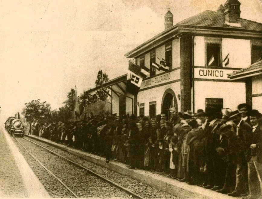 20 ottobre 1912, inaugurazione della ferrovia Chivasso.Asti