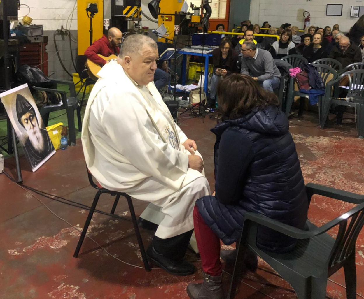 Confessione durante la messa