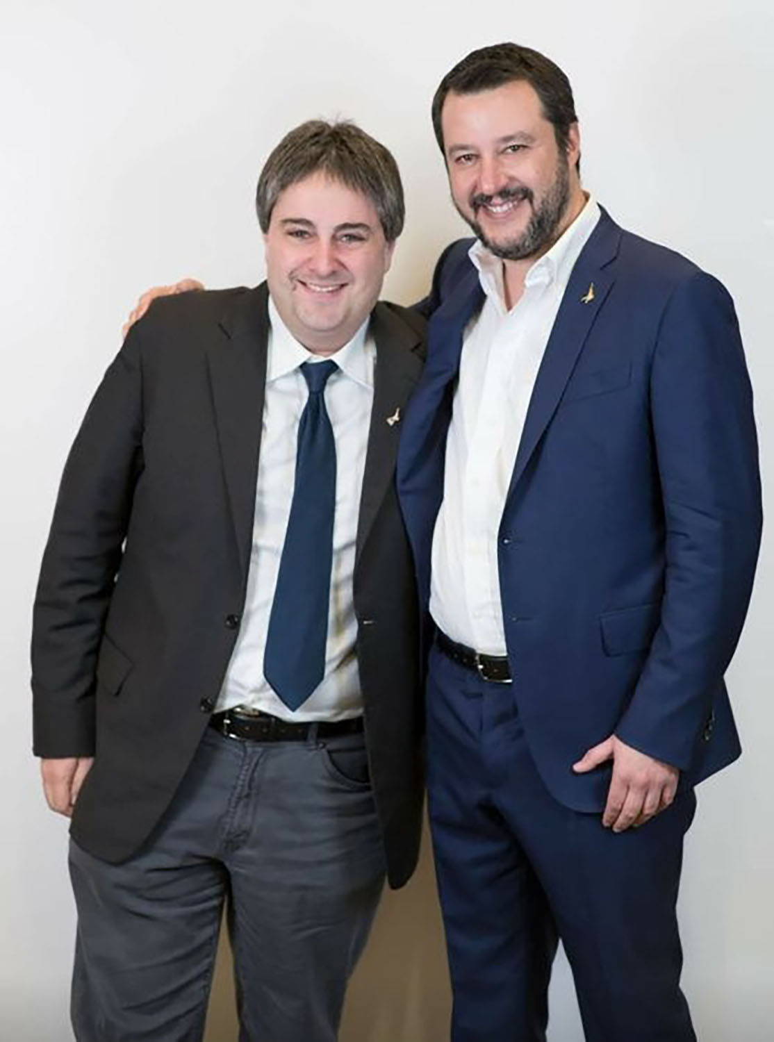 Gigio Vigna e Matteo Salvini