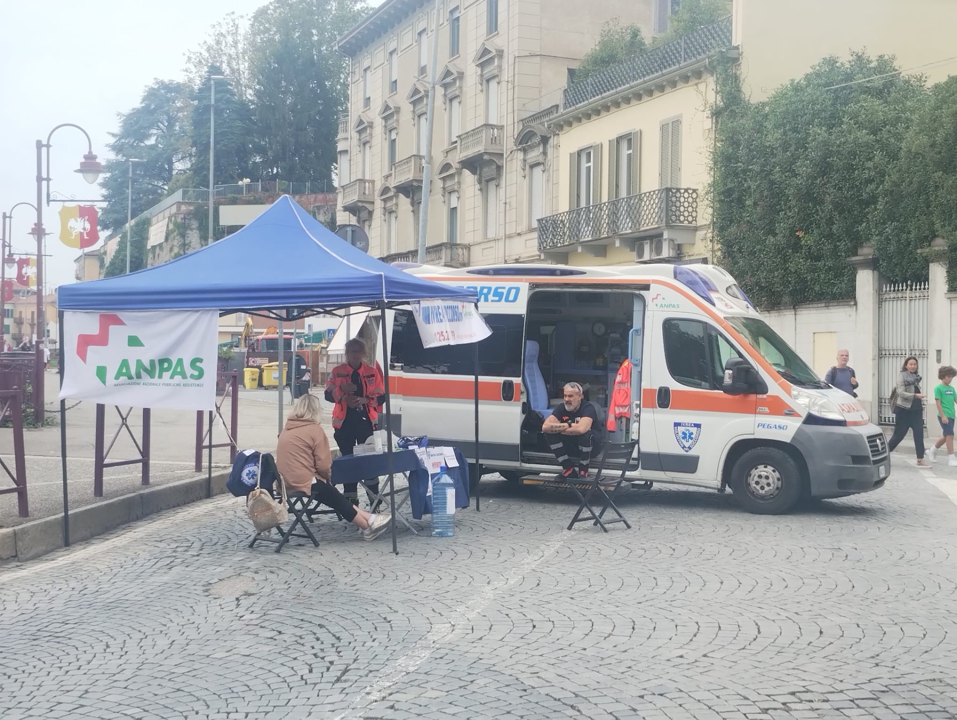 la postazione di Ivrea Soccorso