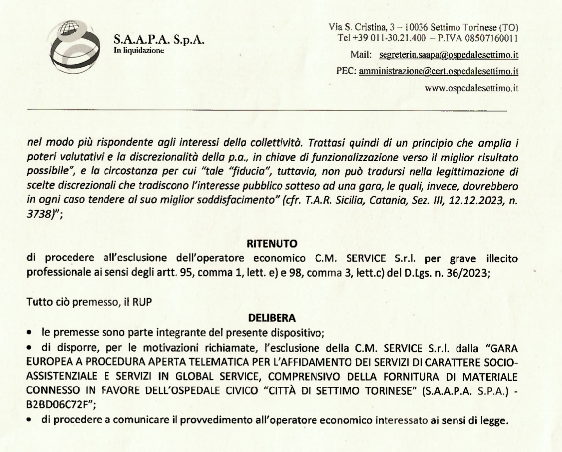 provvedimento