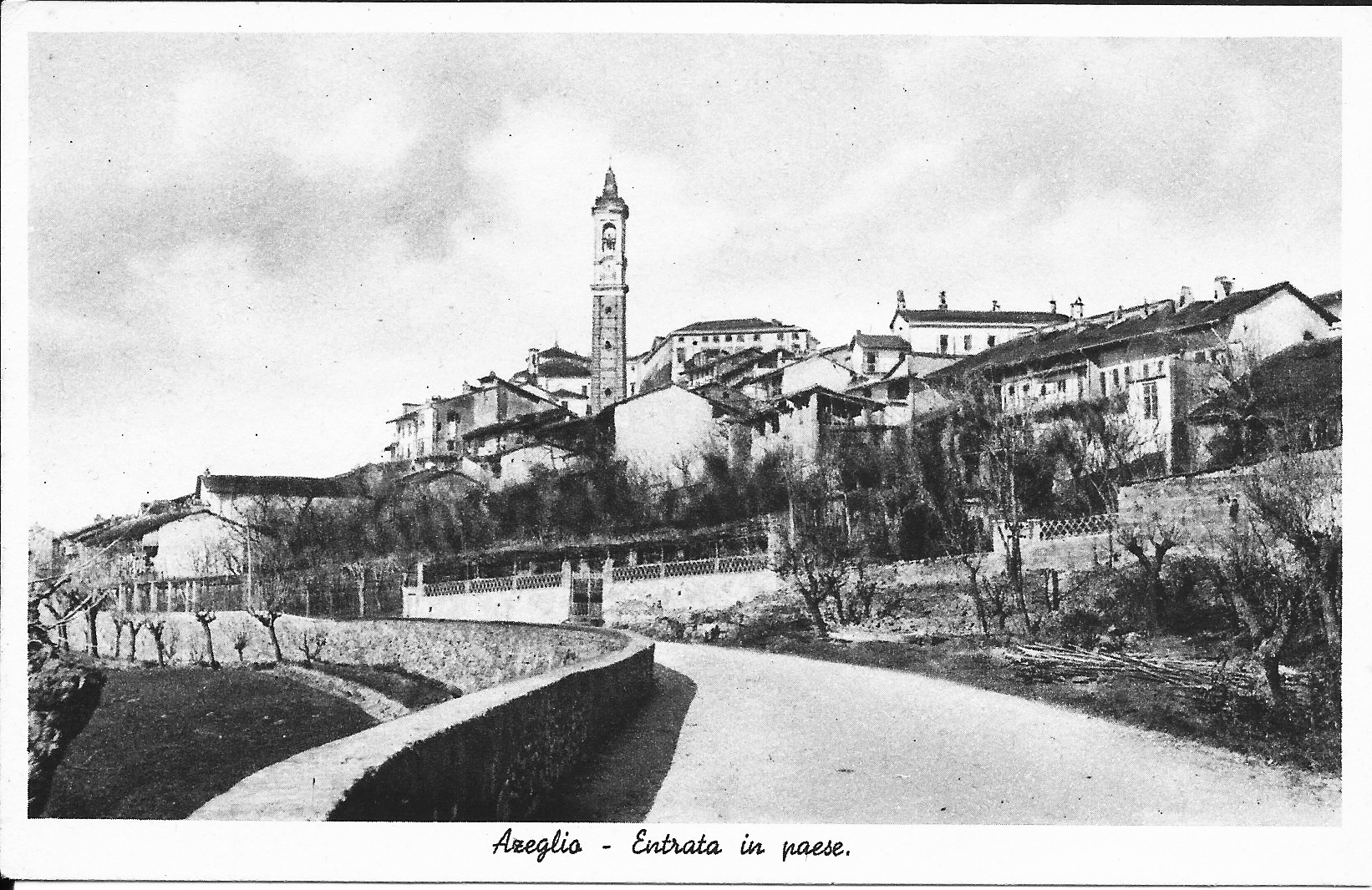 Azeglio in una vecchia immagine.