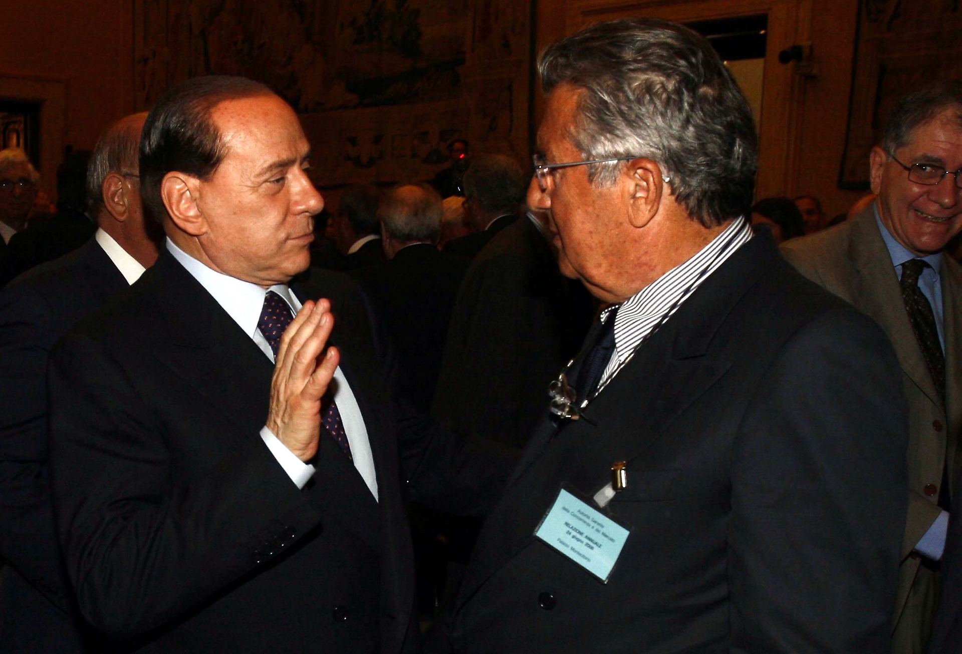 Carlo De Benedetti e Silvio Berlusconi