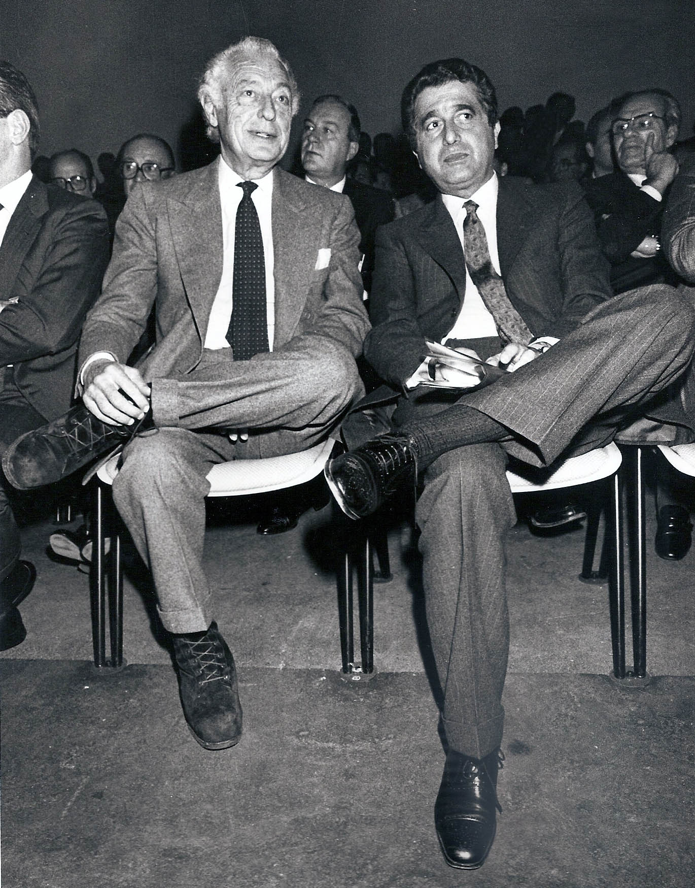 De Benedetti con Giovanni Agnelli