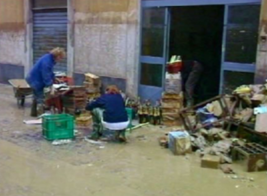 Il post alluvione che travolse San Raffaele Cimena.