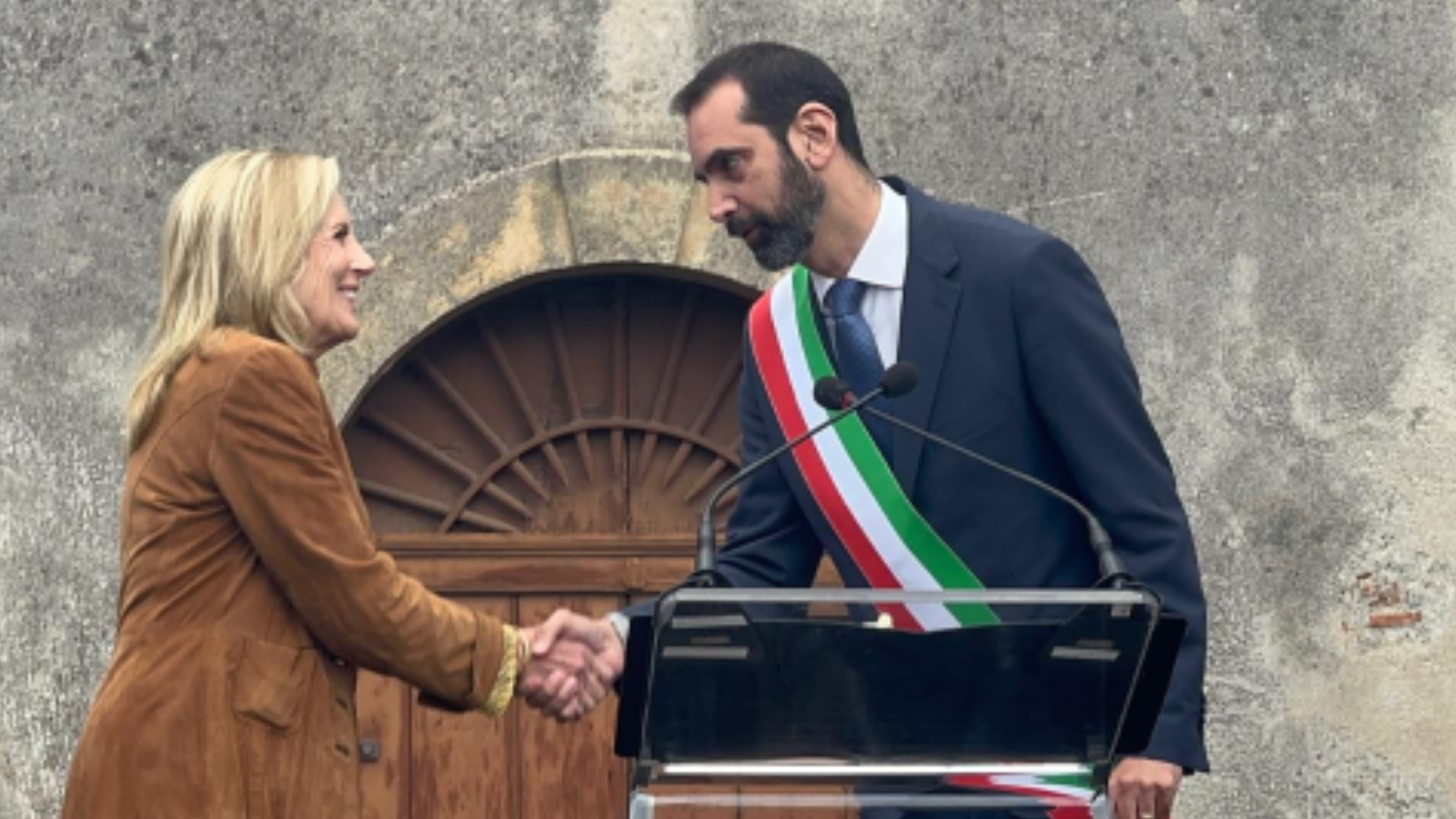 con il sindaco