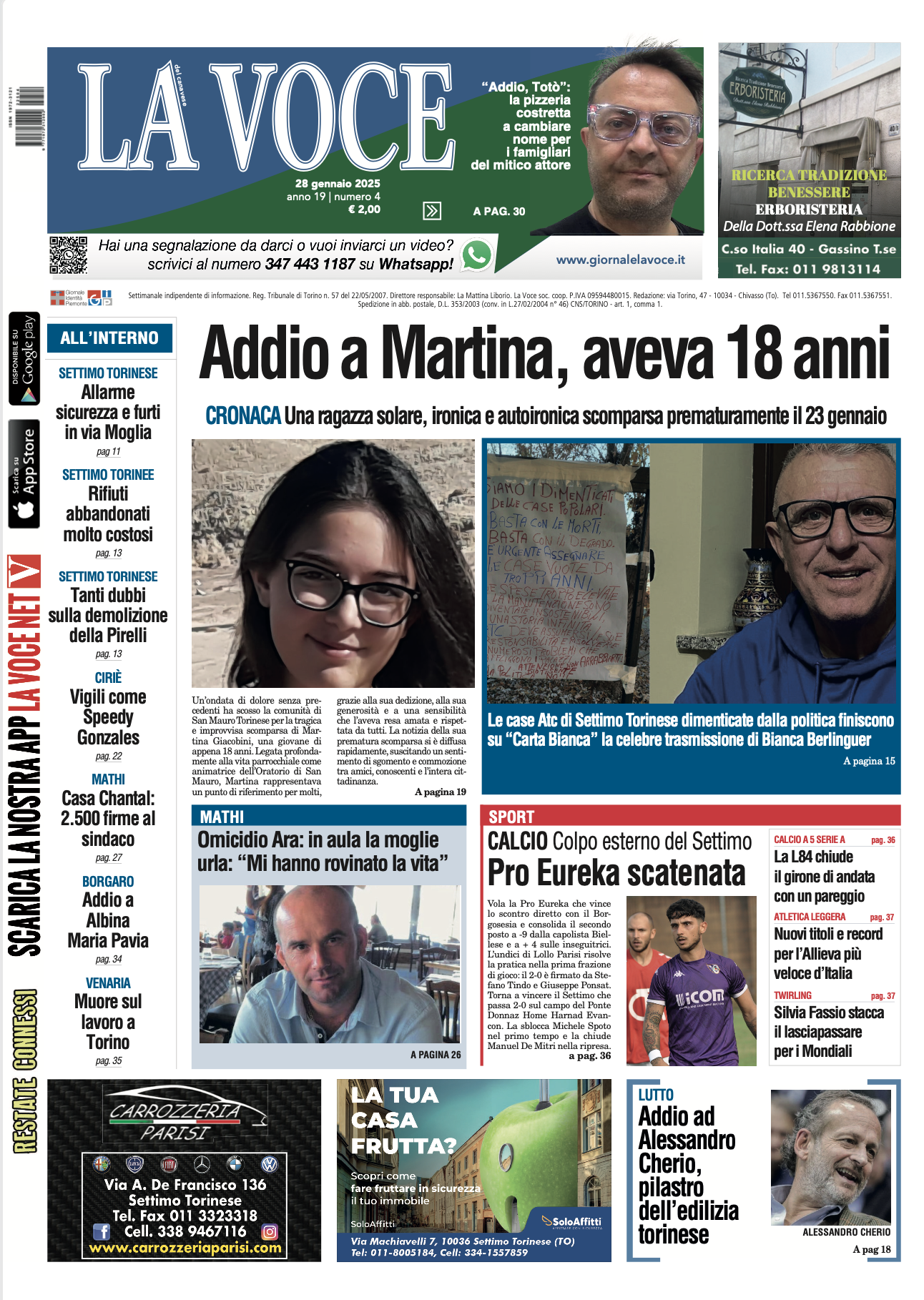 prima pagina