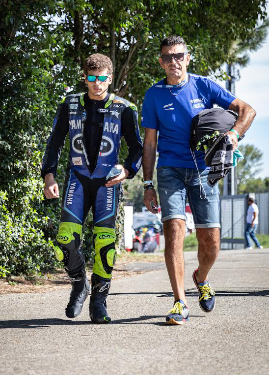 Davide Conte con papà Rino