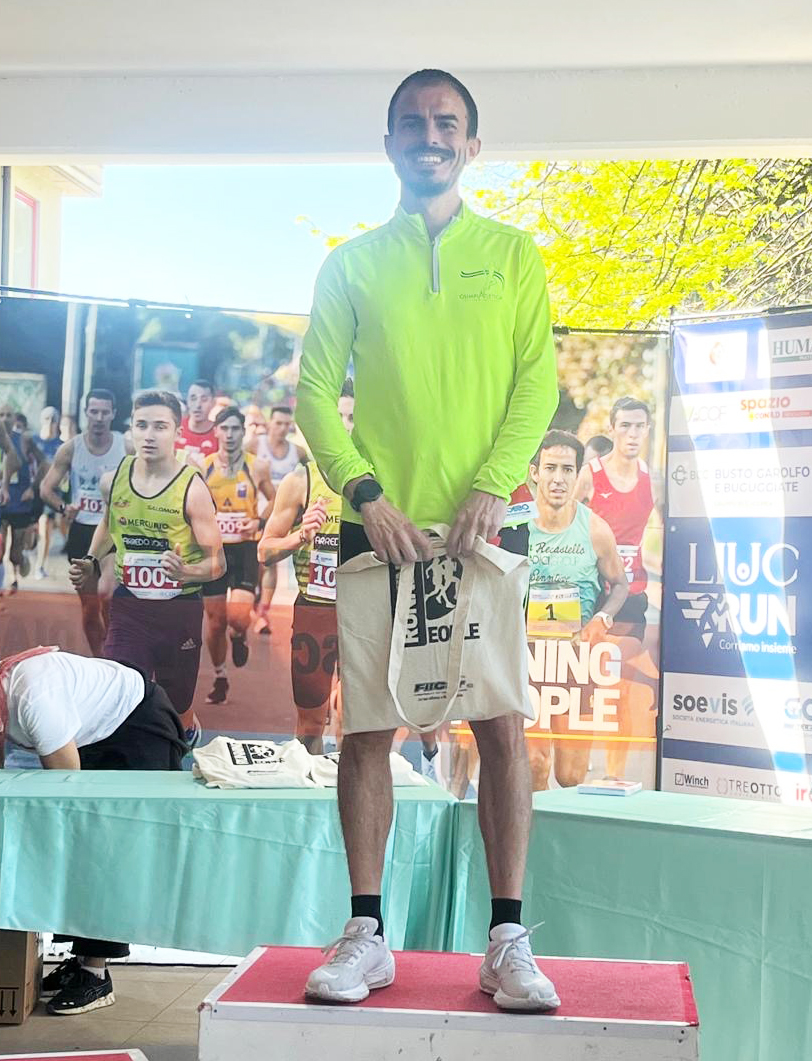 Matteo Cappucci sul podio di Castellanza