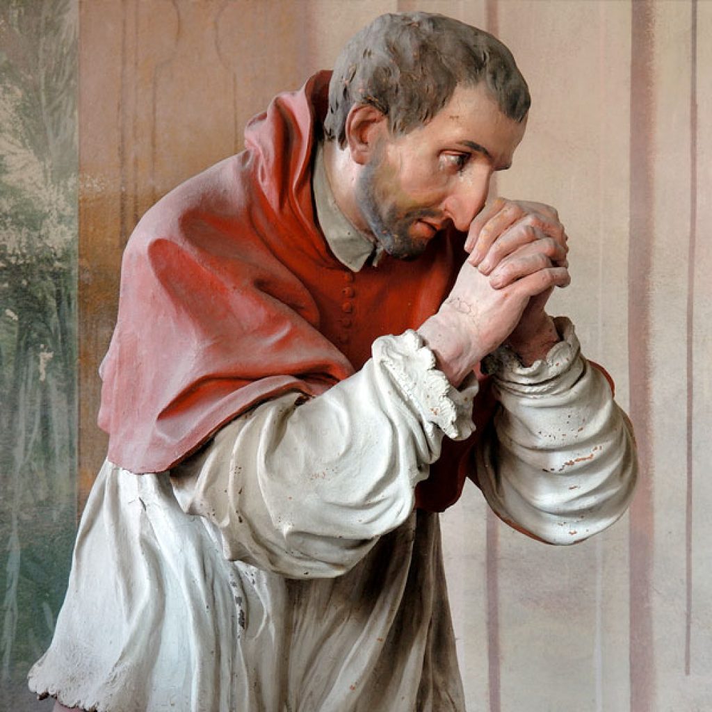 San Carlo Borromeo raffigurato nella cappella numero 21 del Sacro Monte di Varallo