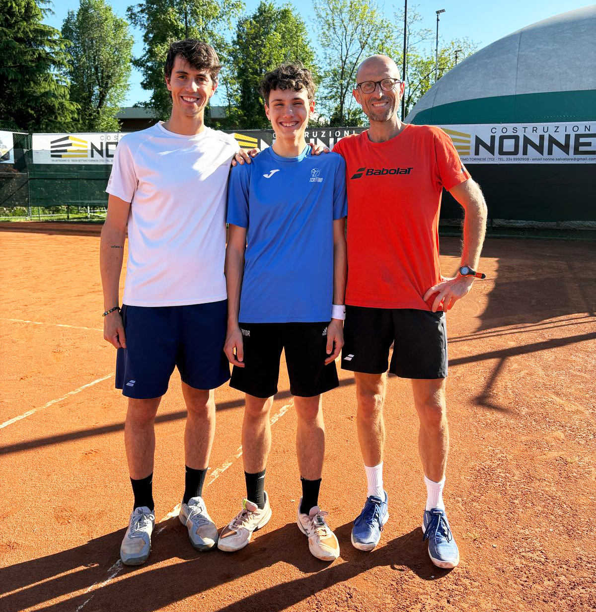 Luca Laiolo con Matteo Godizzi e Nicola Bolaffi