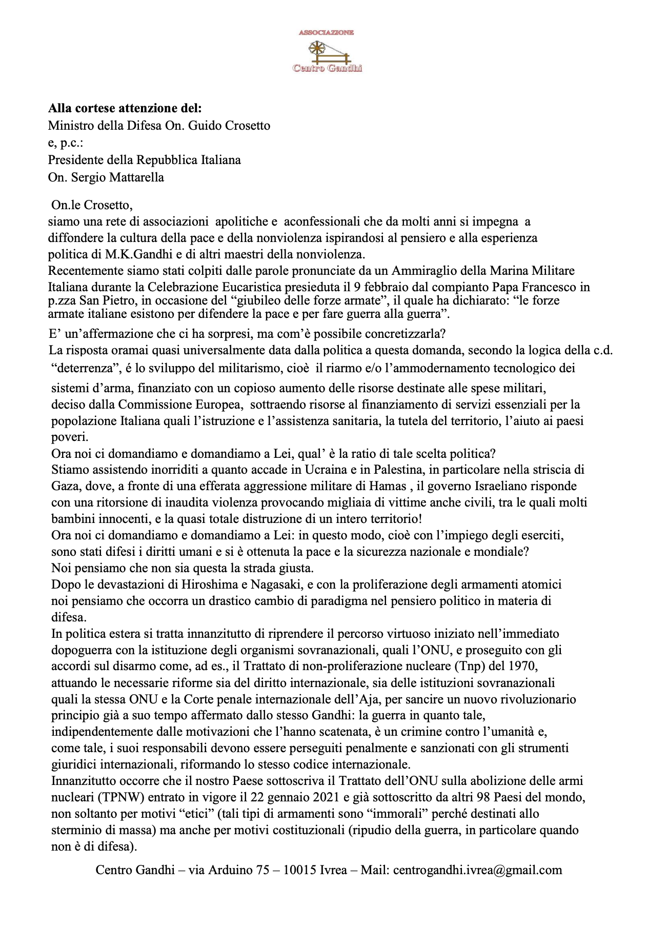 la lettera
