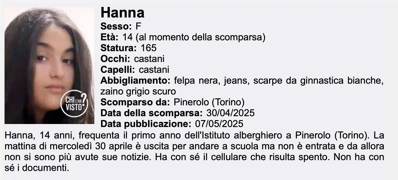 chi l'ha visto