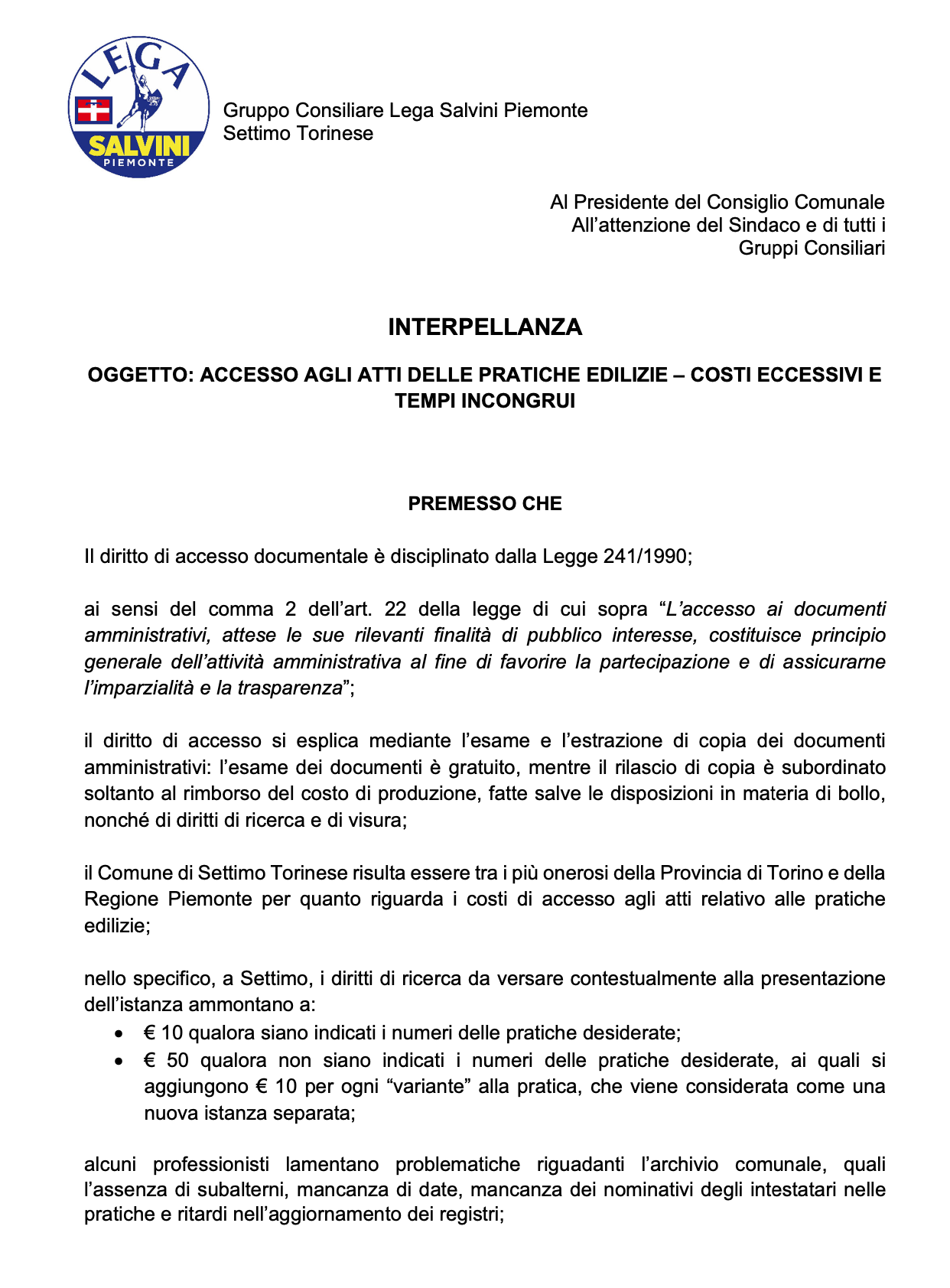 interpellanza