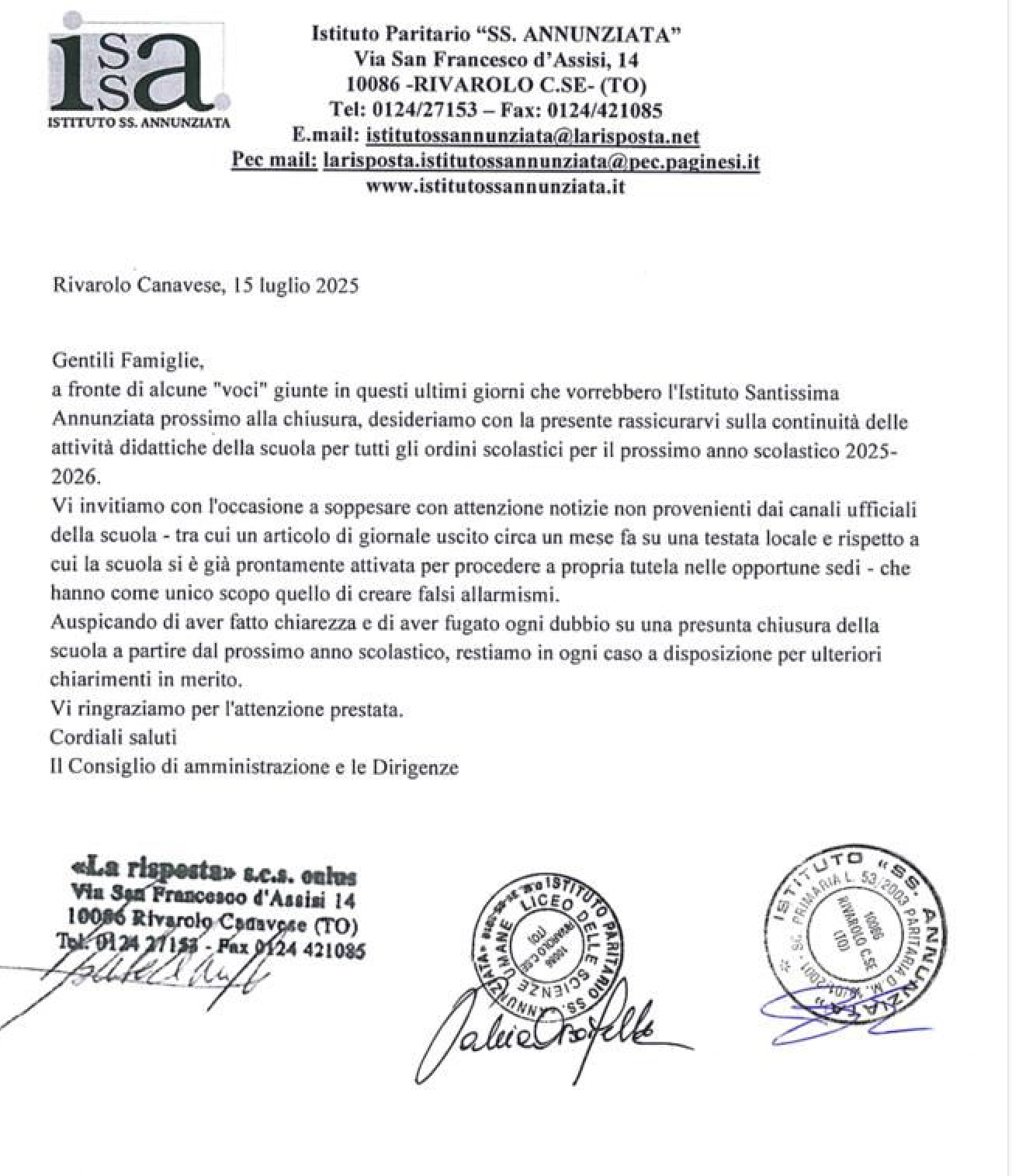 la lettera