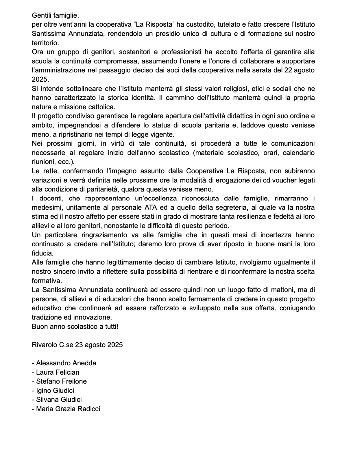 la lettera