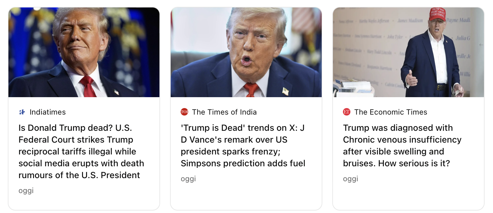 trump è morto