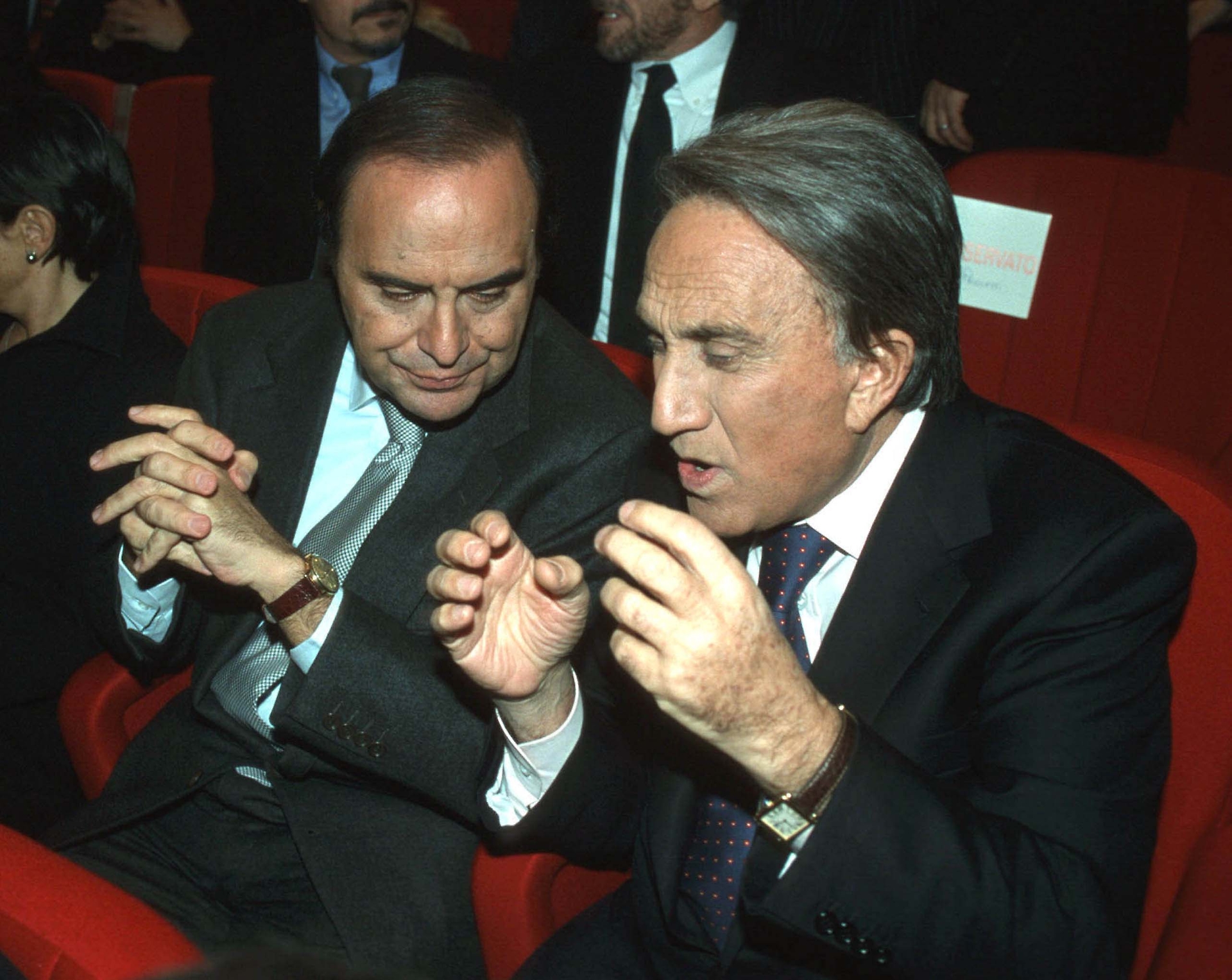 Emilio Fede con Bruno Vespa