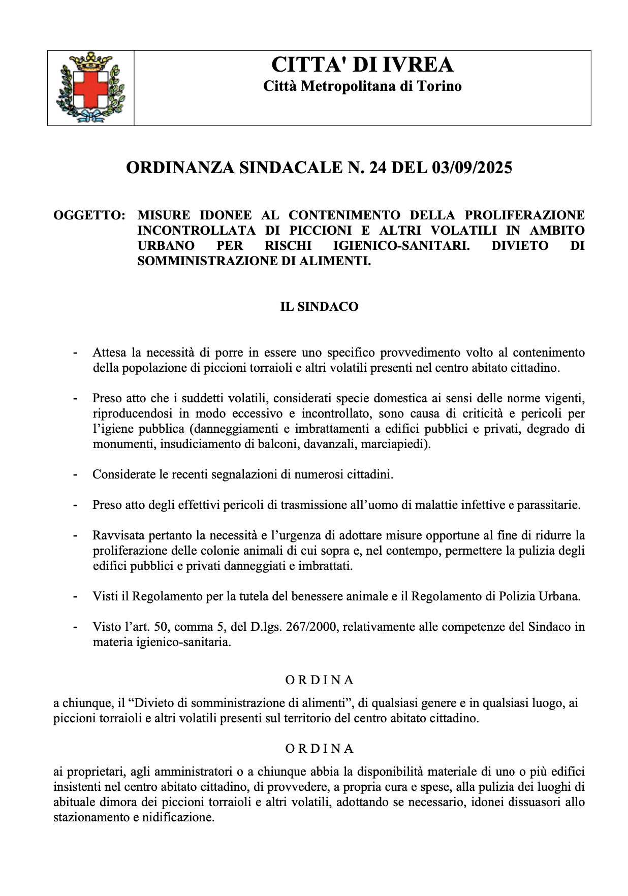 ordinanza