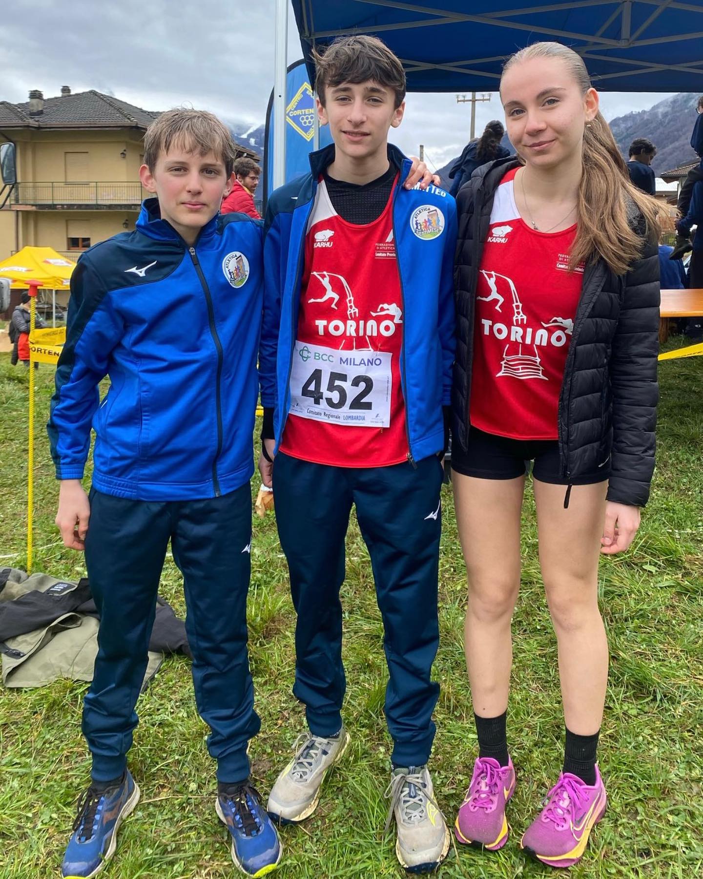 Elisa Fissore con Giacomo Aiassa e Matteo Polidoro