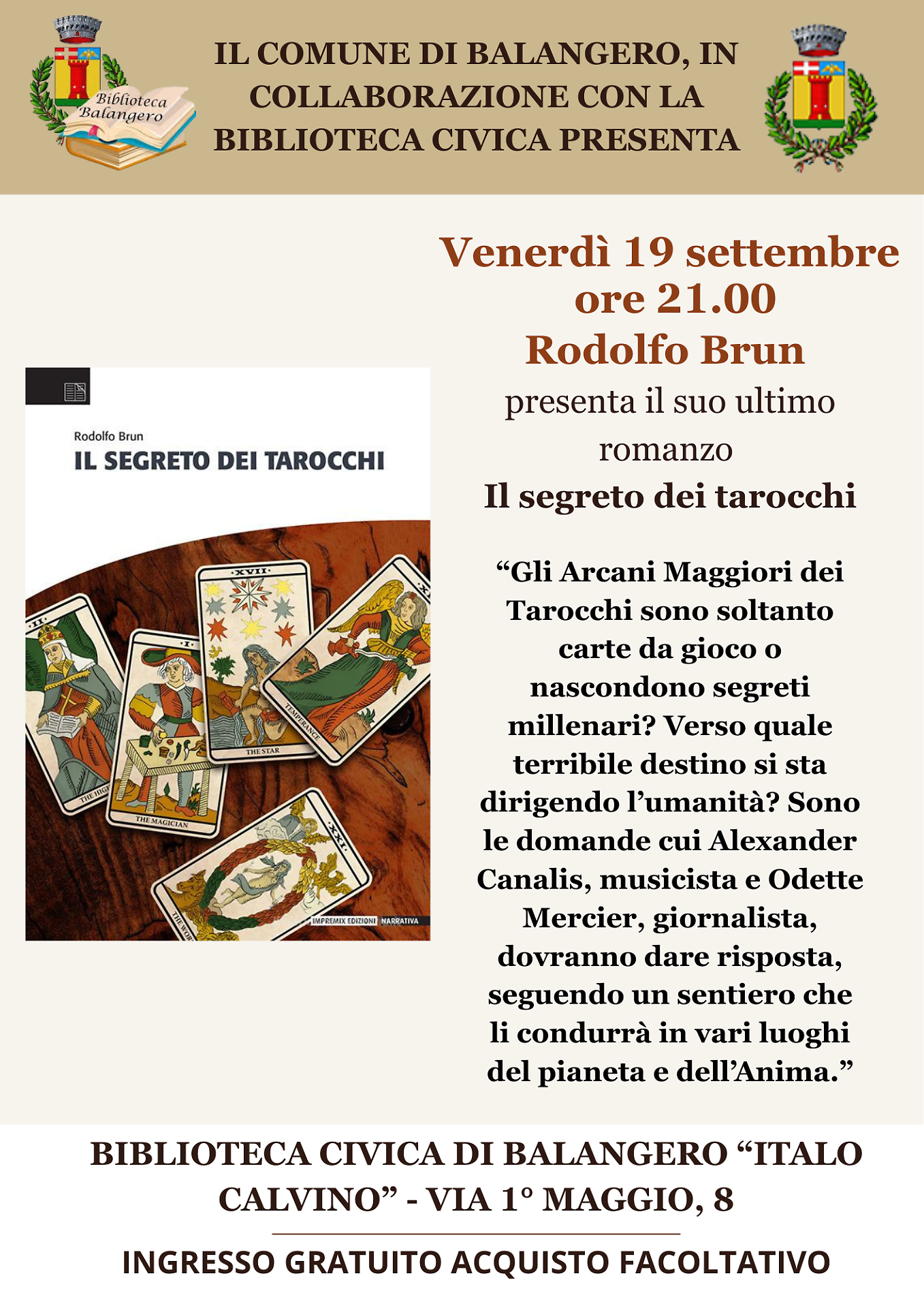 La locandina dell'evento