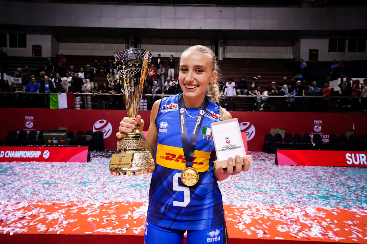 Teresa Bosso azzurro