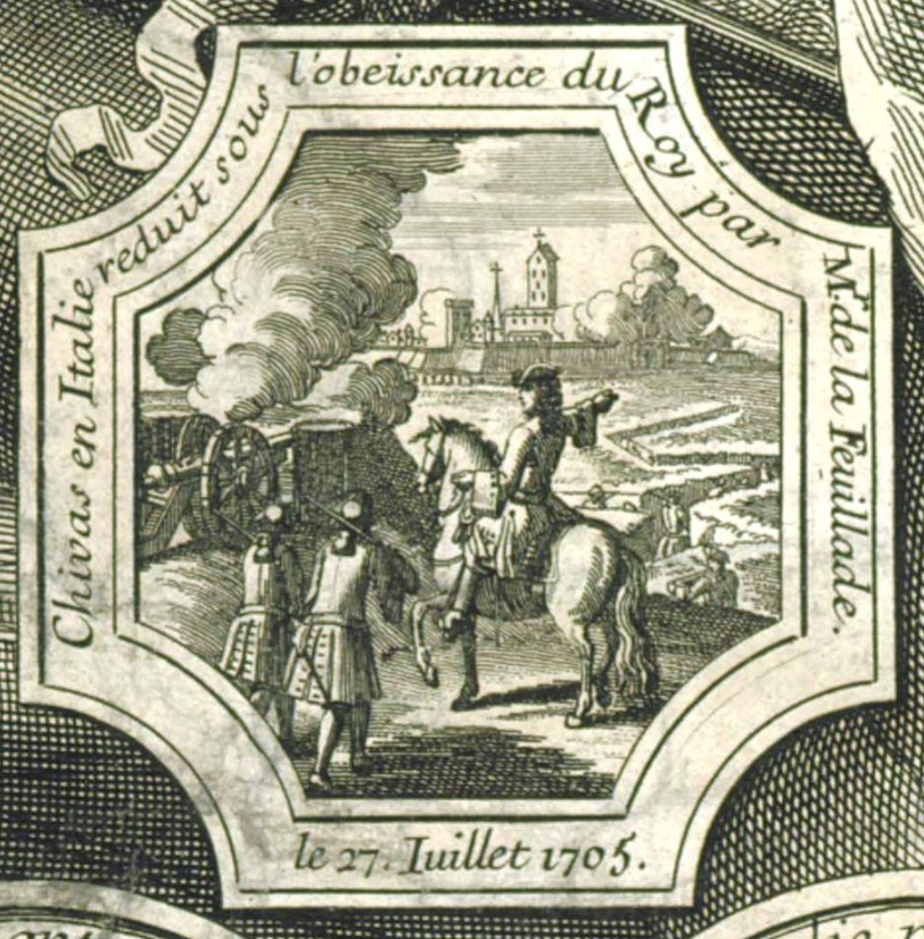 L'assedio di Chivasso del 1705 in una stampa dell'epoca