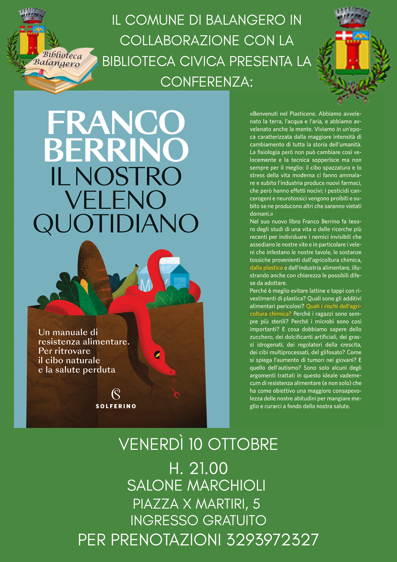 Locandina dell'evento