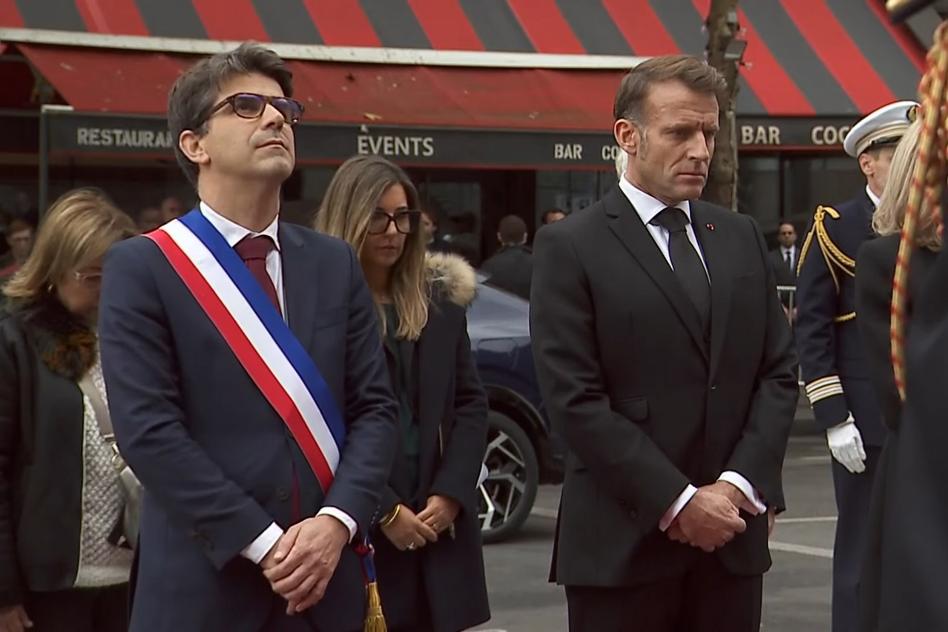 MATHIEU HANOTIN SINDACO DI SANT-DENIS, EMMANUEL MACRON PRESIDENTE FRANCIA