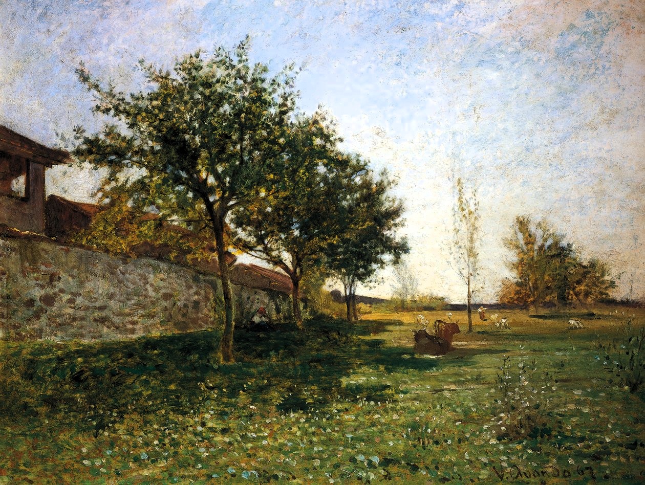 Vittorio Avondo, Campagna nei pressi di Gattinara, 1867