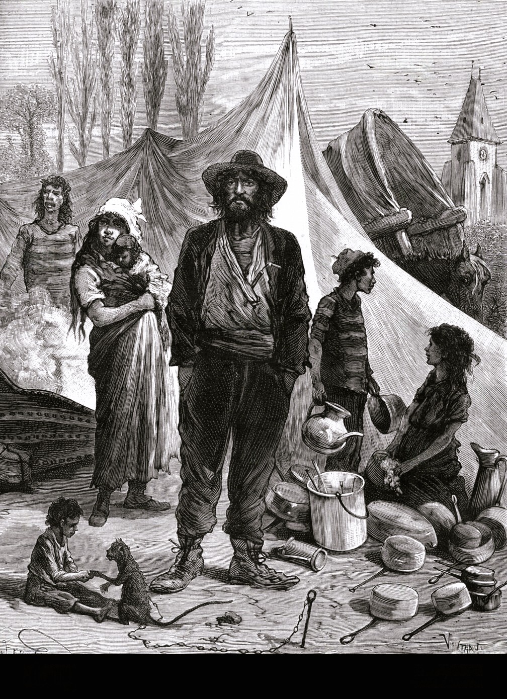 Famiglia di sinti, 1890