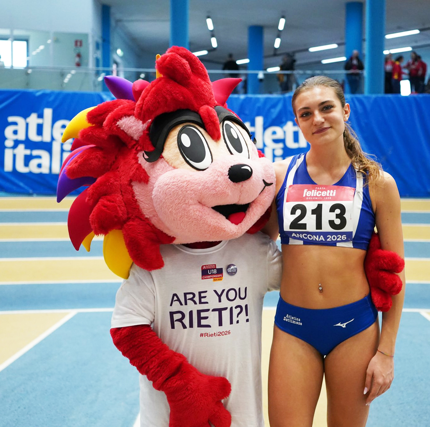 Alessia Succo mascotte Rieti2026