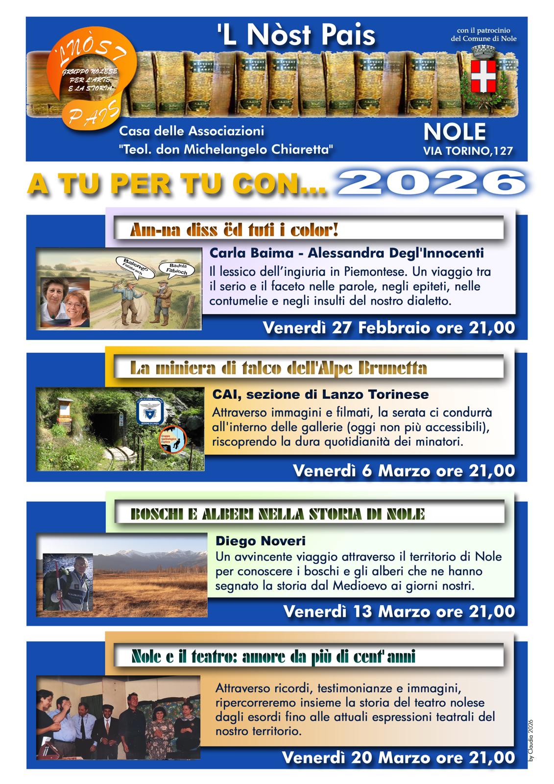 Locandina degli eventi