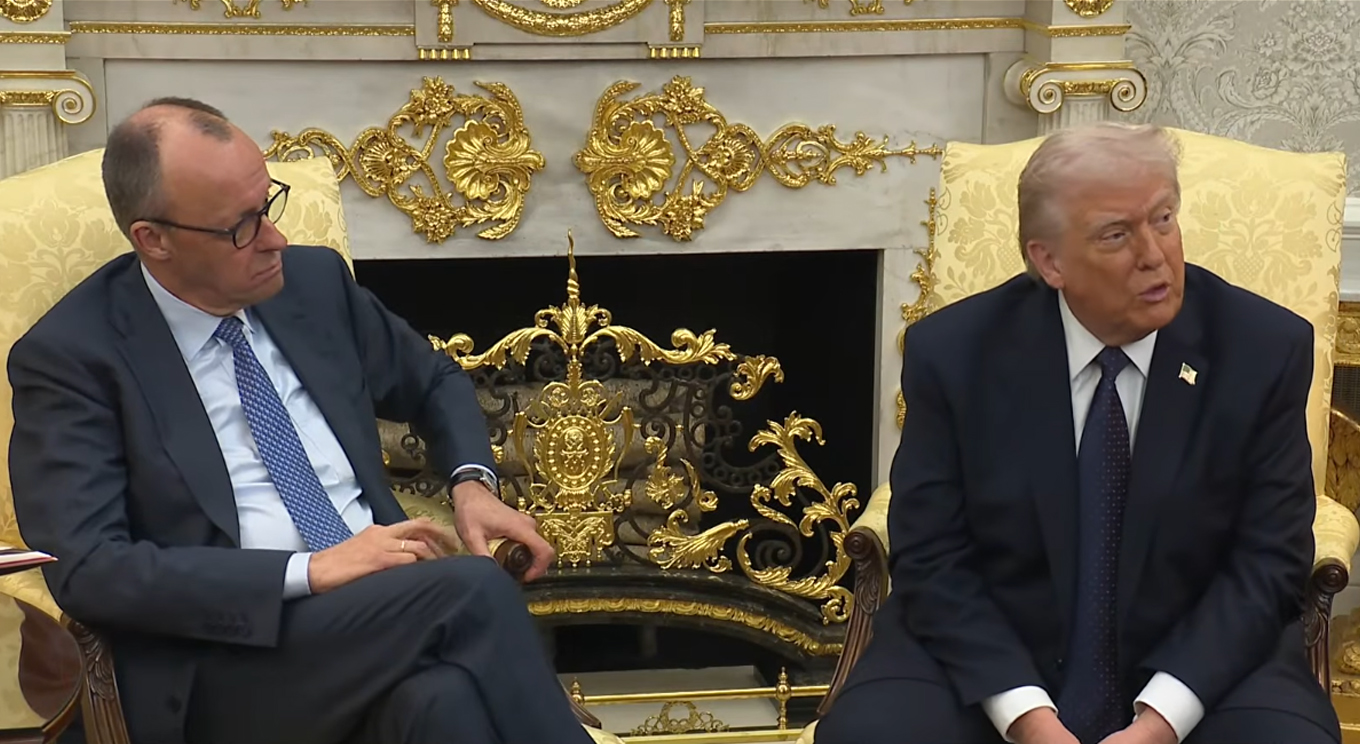 FRIEDRICH MERZ CANCELLIERE DELLA REPUBBLICA FEDERALE DI GERMANIA DONALD TRUMP PRESIDENTE USA