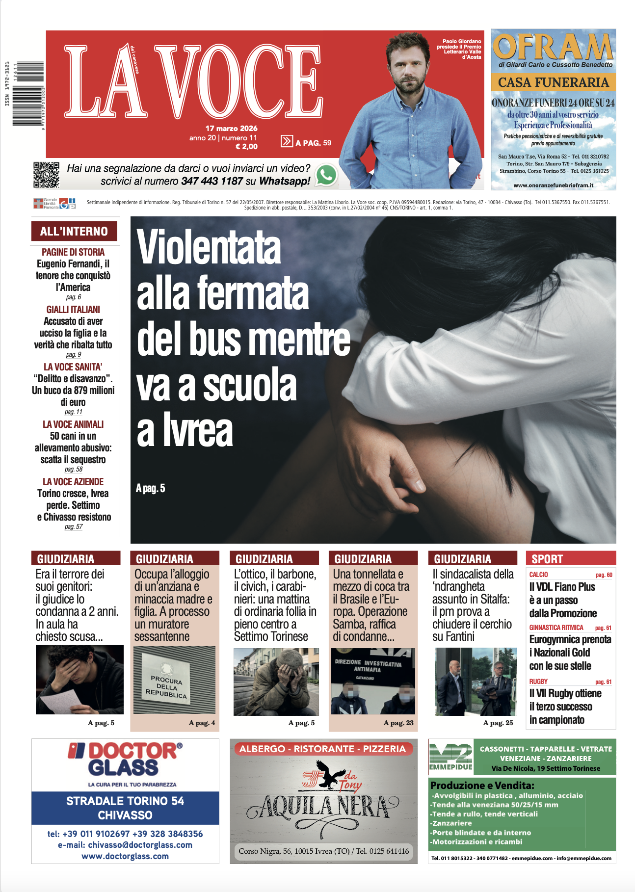 prima pagina