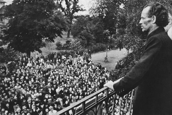 Bruno Gr&ouml;ning a Herford - Foto: Archivio Circolo degli Amici di Bruno Gr&ouml;ning